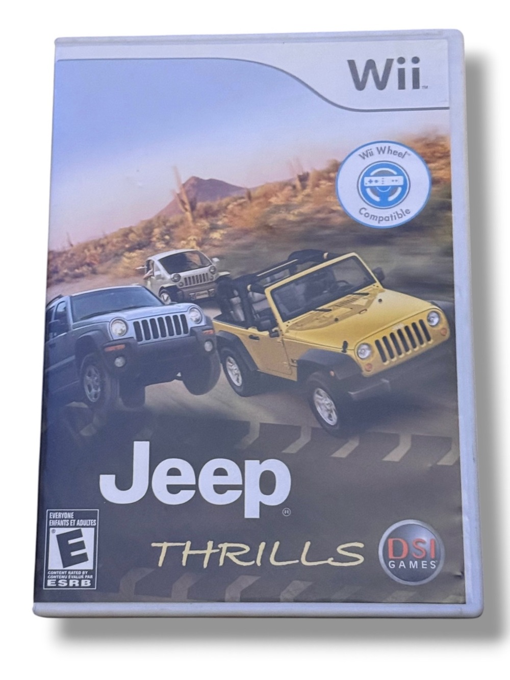 Wii Jeep Thrills video game disc